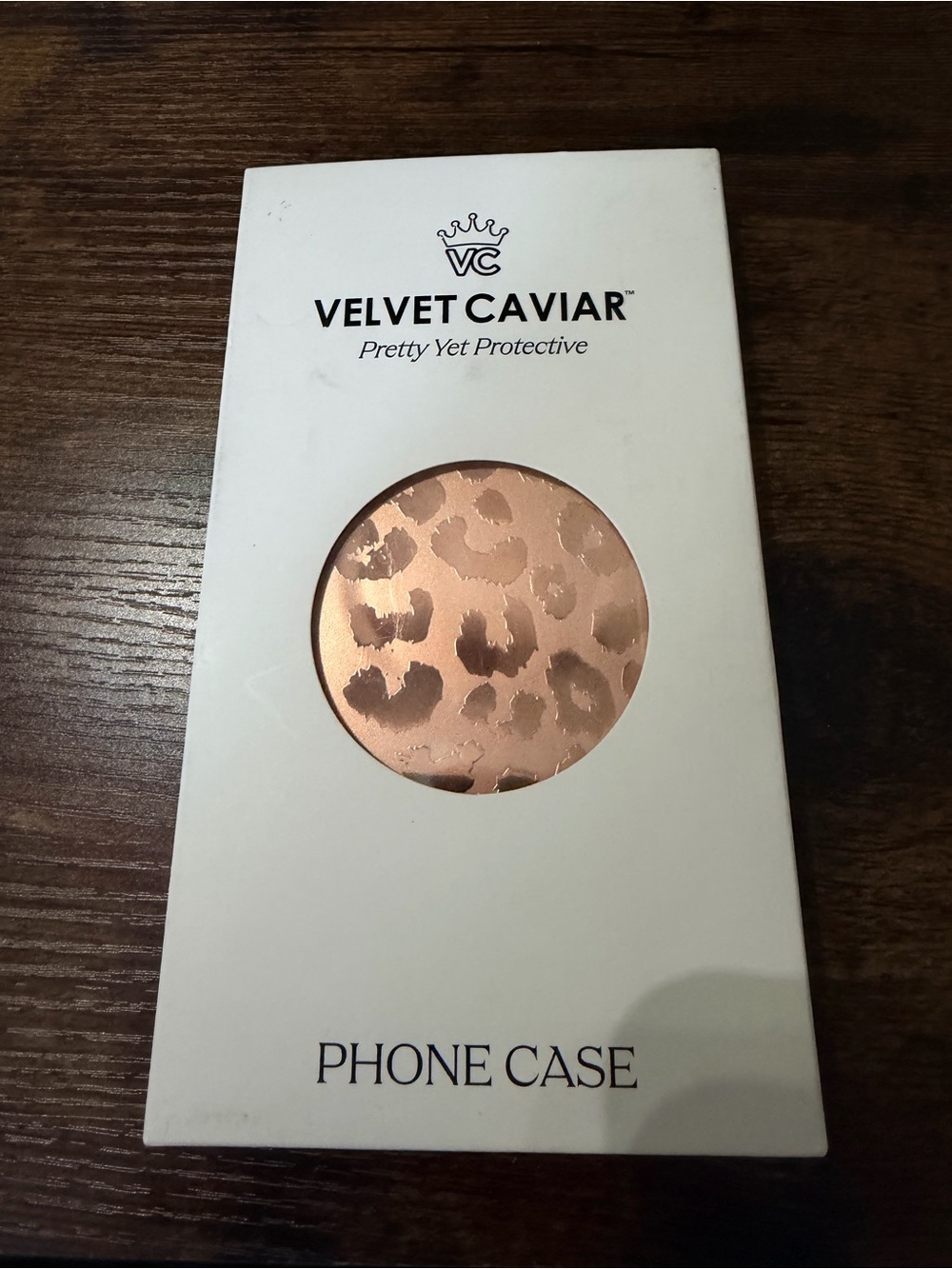 Velvet Caviar Rose Gold Leopard iPhone 16 pro max case
